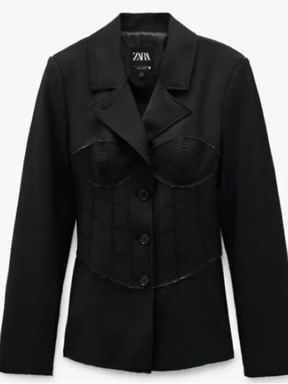 LIMITED EDITION Zara Corset Blazer (CROPPED please see photos)